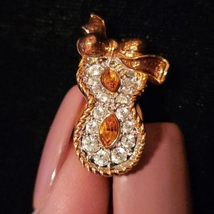 Vintage  Swarovski masquerade  pin